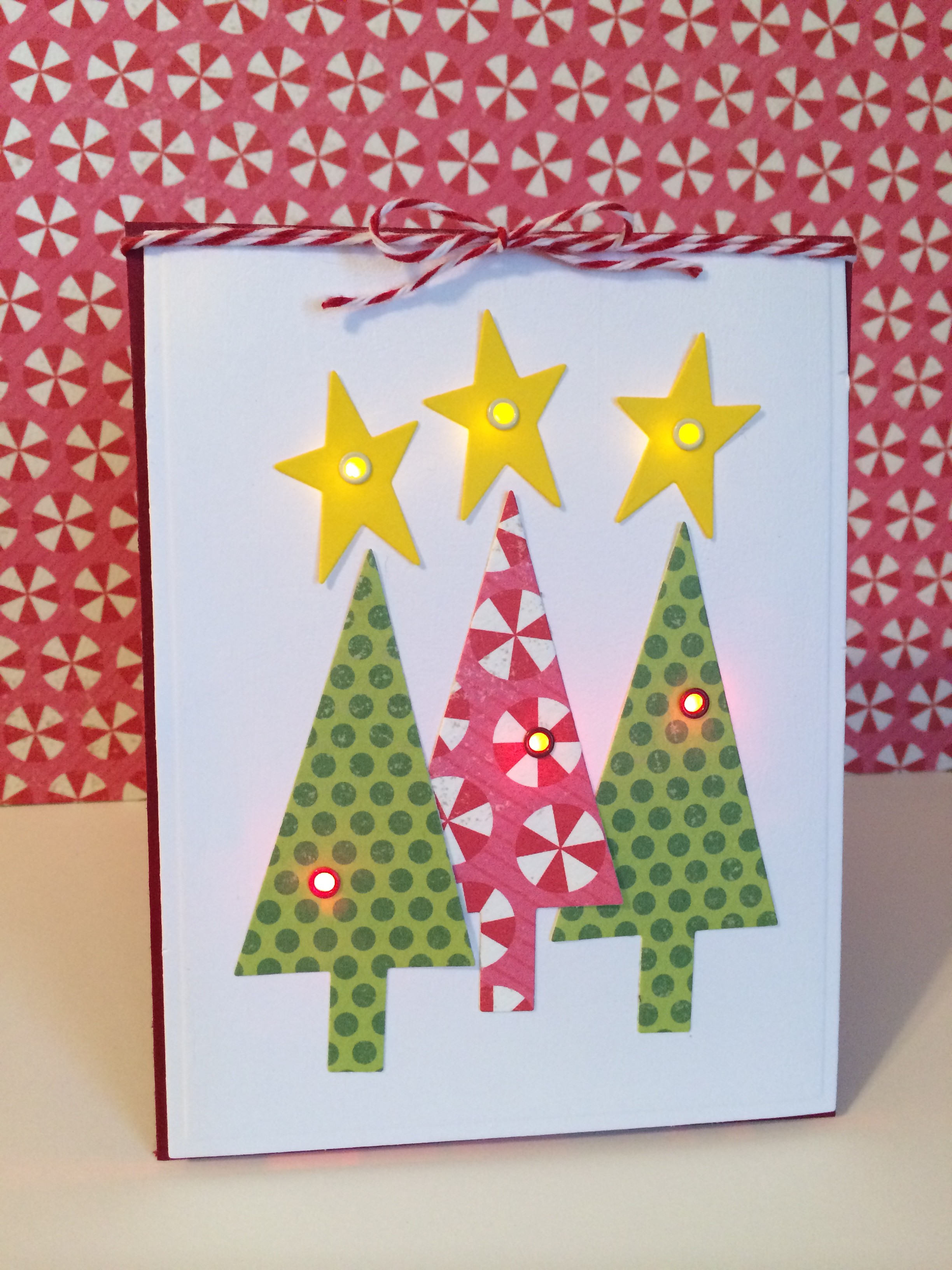 Handmade Light Up Christmas Card