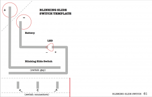 circuit stickers blinking slide switch