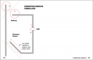 Circuit Sticker Sketchbook pressure sensor template