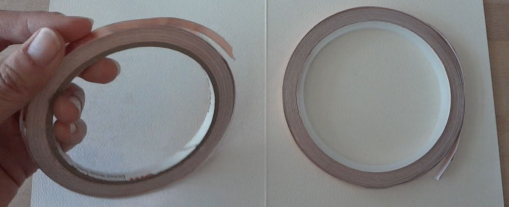 Copper Tape Conductive Adhesive Colour Cobre