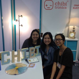 The Chibitronics Booth at CHA, including Kraft Letters, Rosettes and Cards