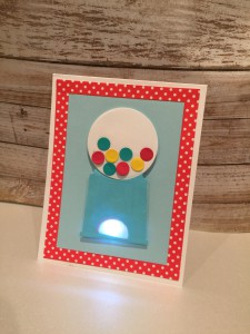 Light Up Bubble Gum Card with My Favorite Things & Chibitronics