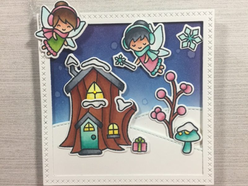 Light-Up Cards with Lawn Fawn Stamps and Chibitronics LED Circuit Stickers