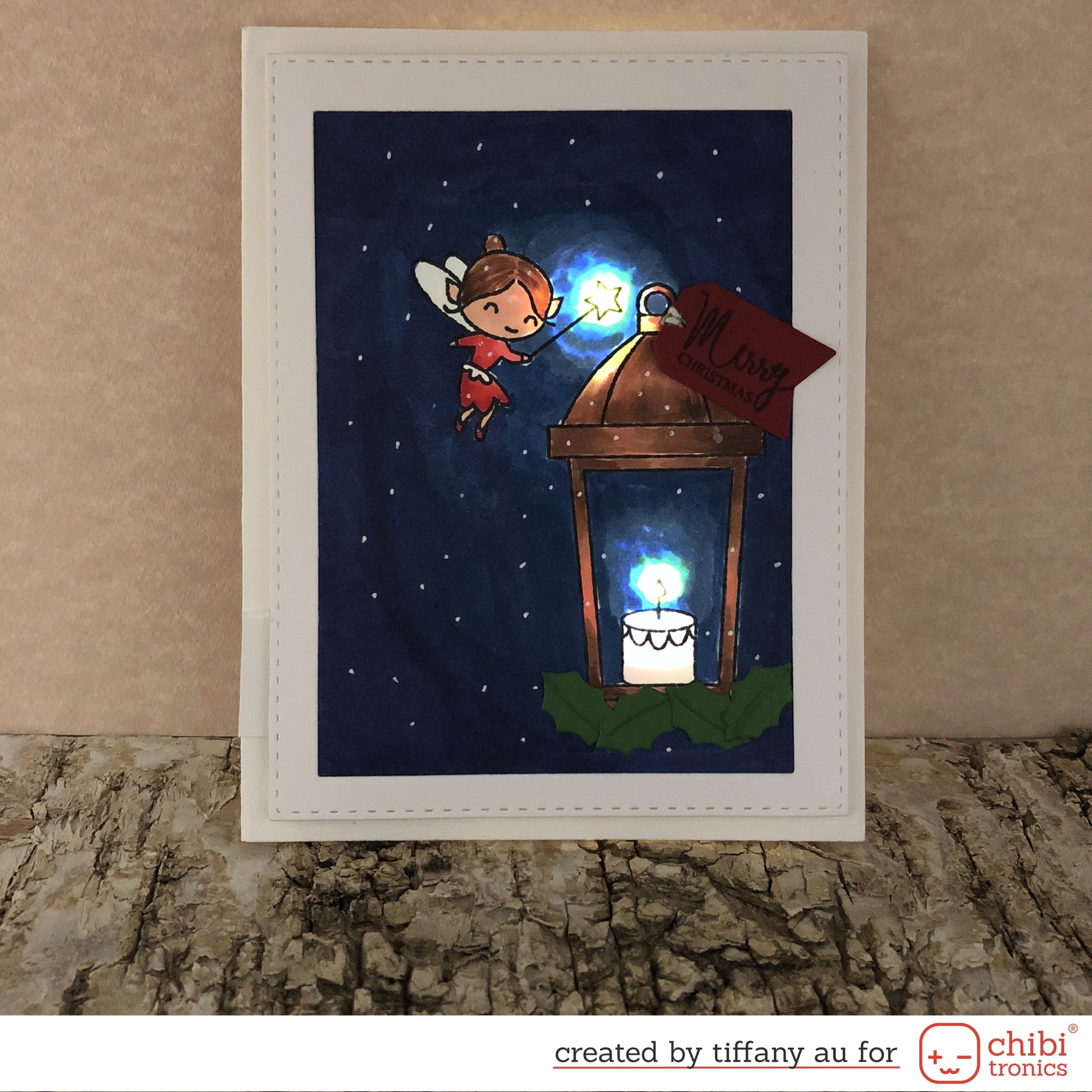 Light Up Christmas Fairy Card