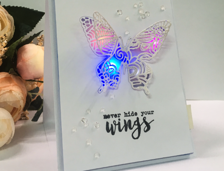 How to create a buttery easel card using effect sticker