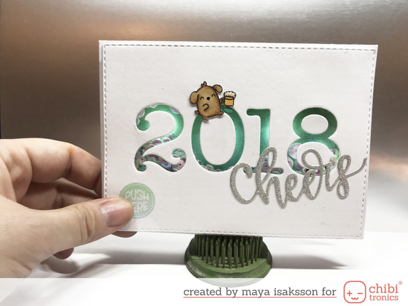 Light up shaker card