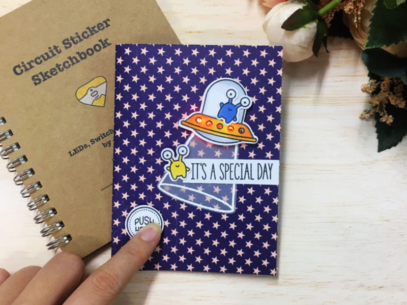Double side light up card