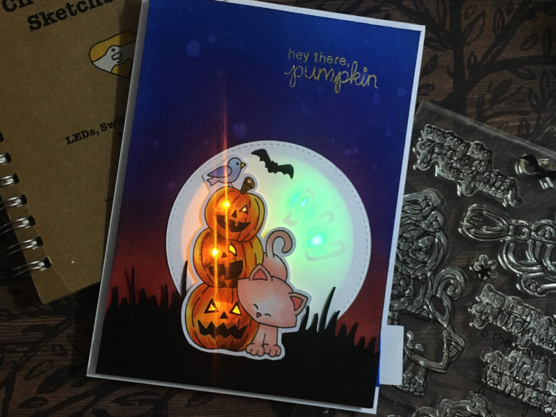 Light Up Hidden Message Halloween Card