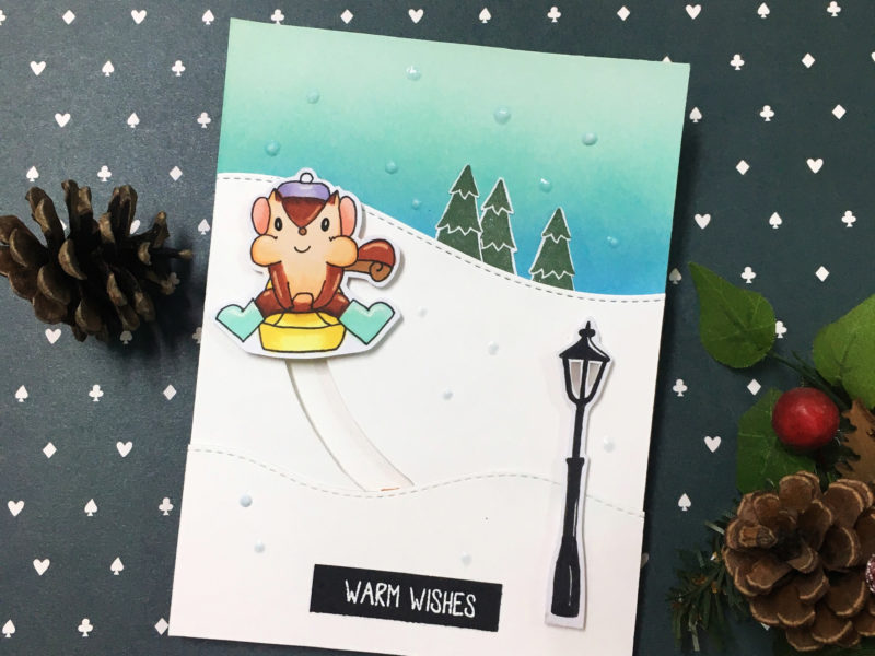 Slider light up card