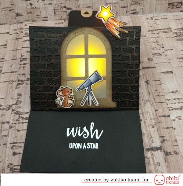 Wish Upon a Star—The Slider Pop up Card with lights