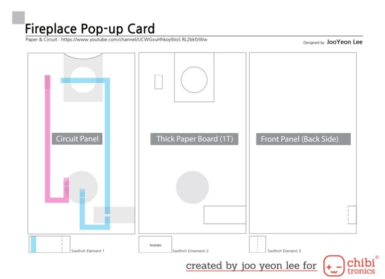 Fireplace Pop-up Card | Chibitronics