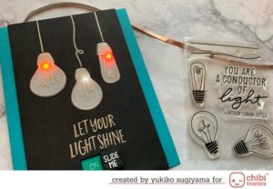 On/Off Slide Switch Light Up card | Chibitronics