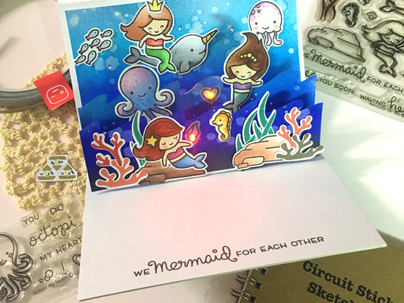 Light Up Pop Up Mermaid Card