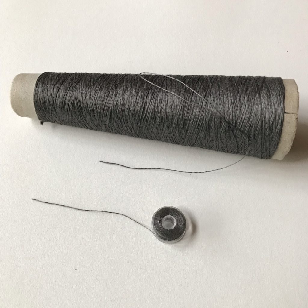 Conductive sewing & embroidery thread: Silver-tech