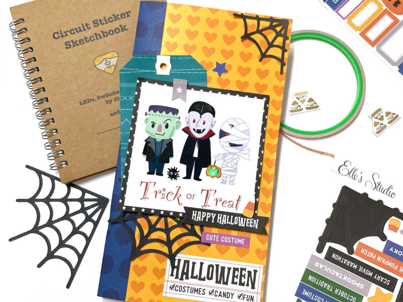 Light up Halloween traveler’s notebook cover