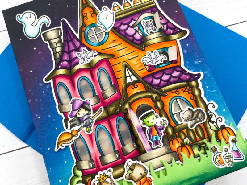 Haunted House Light Up Card with LDRS Creative and Chibitronics