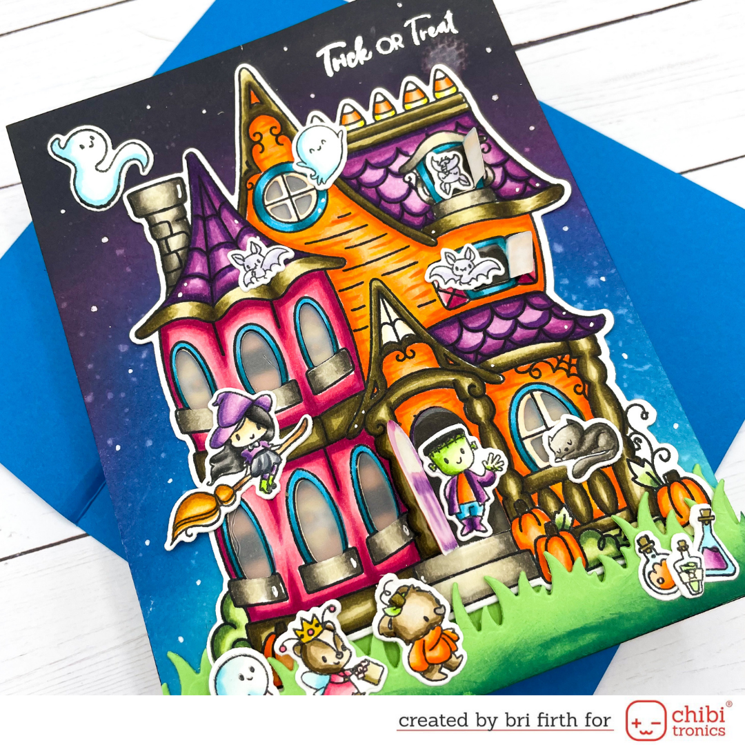 Haunted House Light Up Card with LDRS Creative and Chibitronics