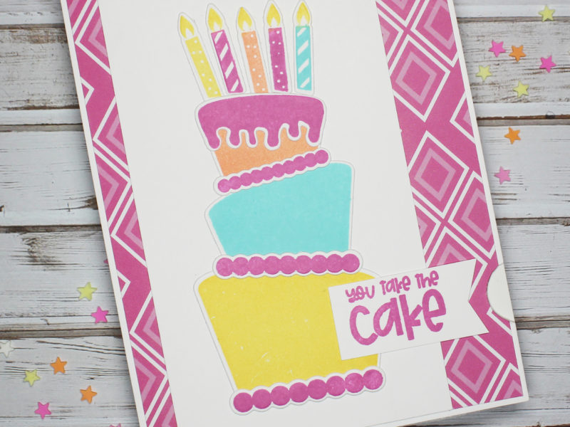 Twinkling Birthday Candles Card Featuring the Chibitronics Circuit Effects Stickers