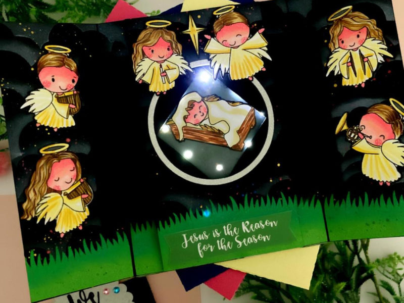 Light up shutter card