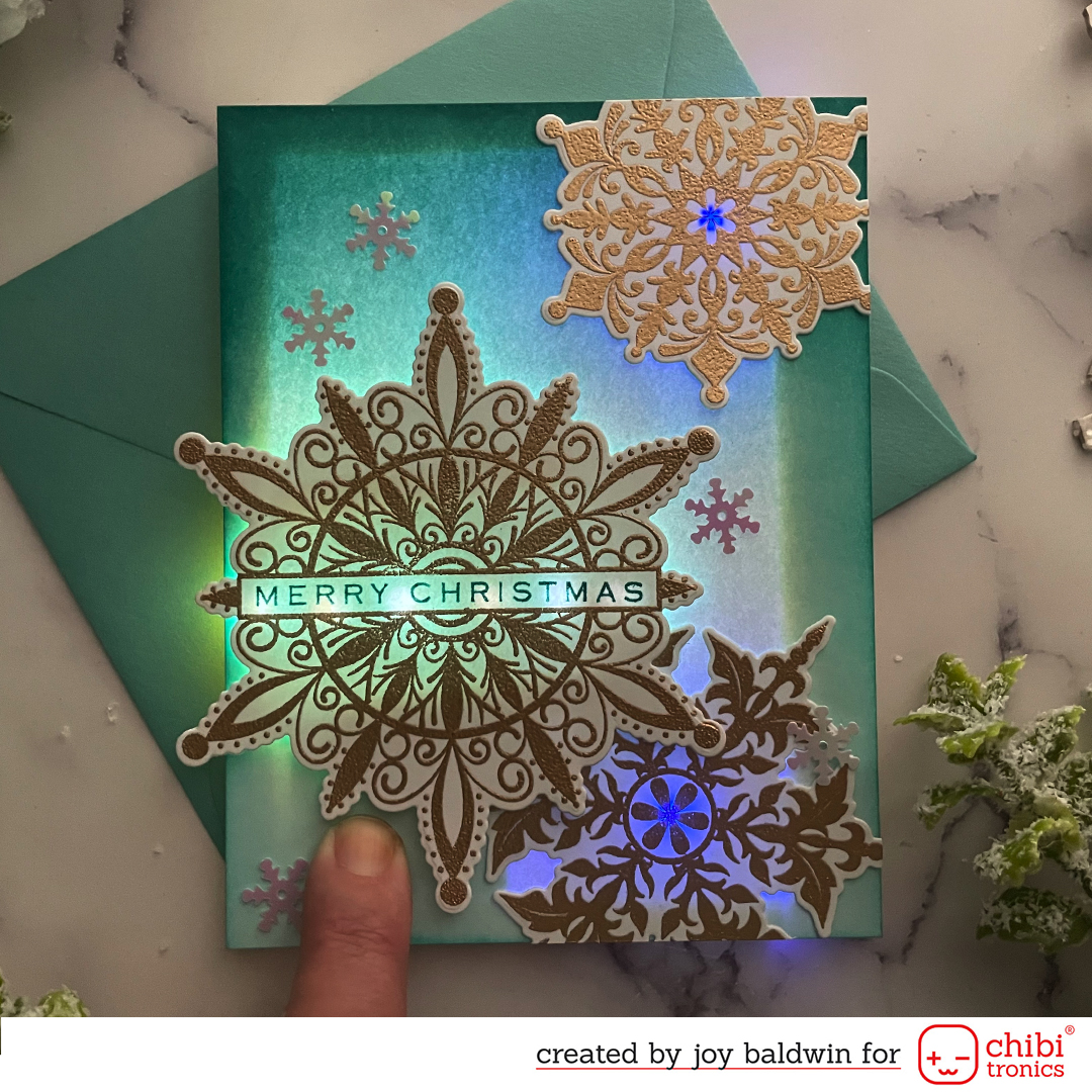 Create A Beautiful Light Up Snowflake Card