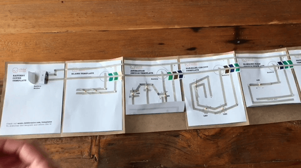 Adding magnets to a paper circuit accordion book