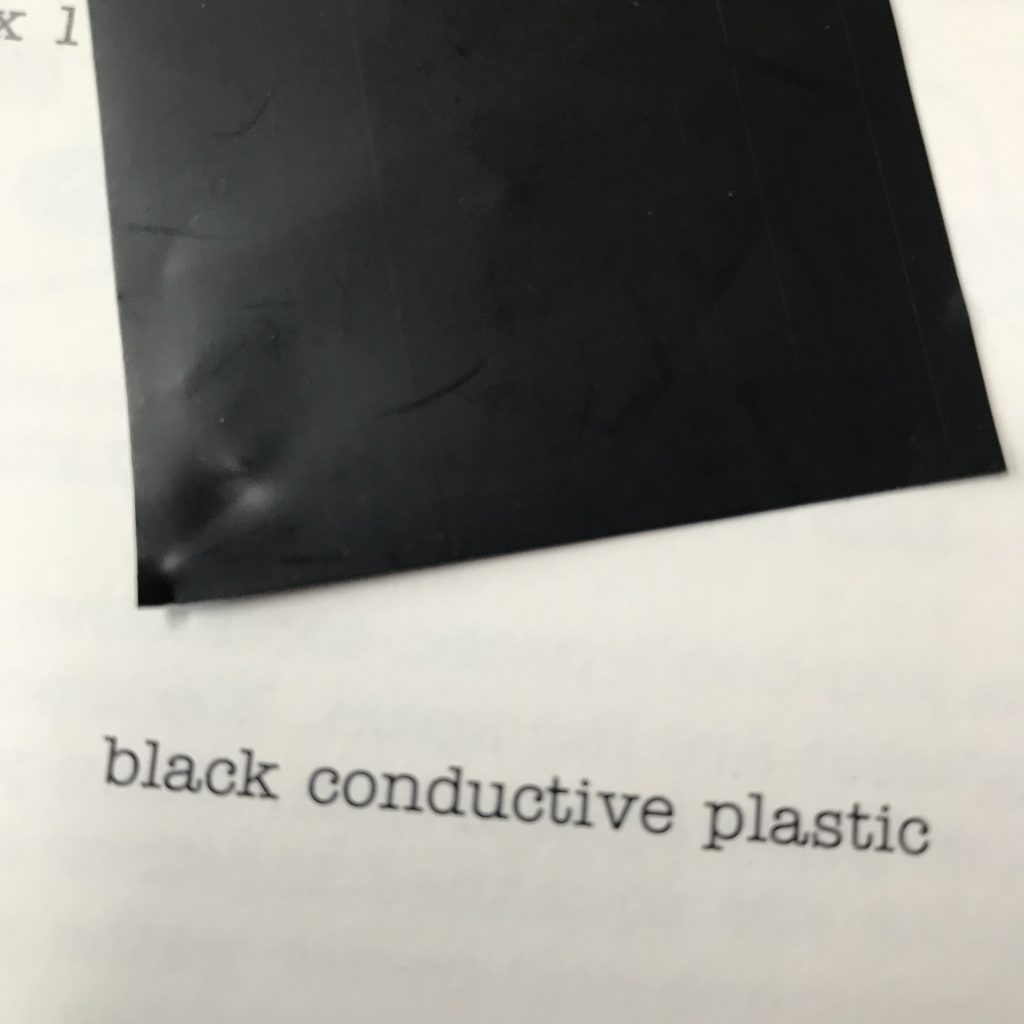 pressure sensitive conductive plastic