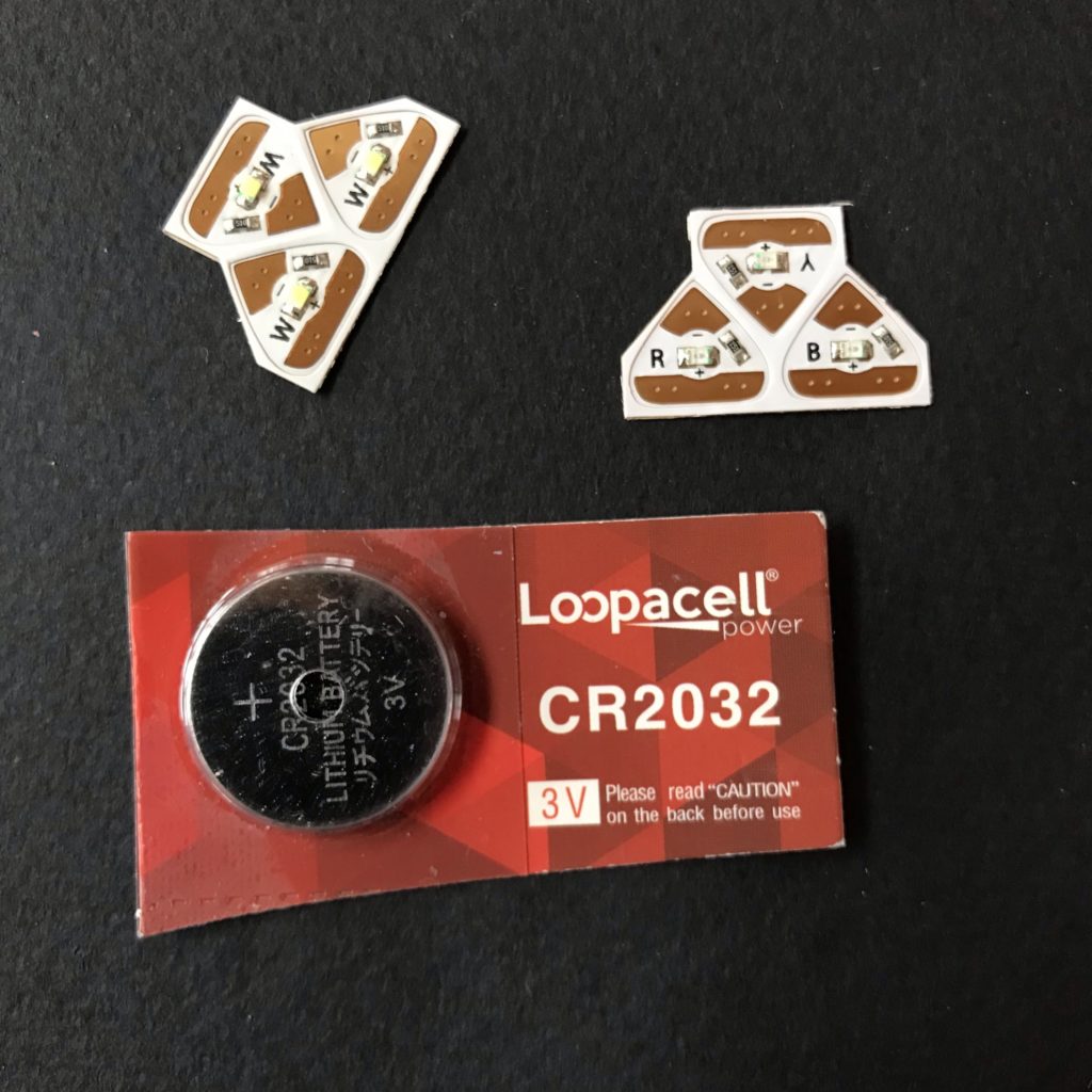 Circuit Sticker LEDs & coin cell