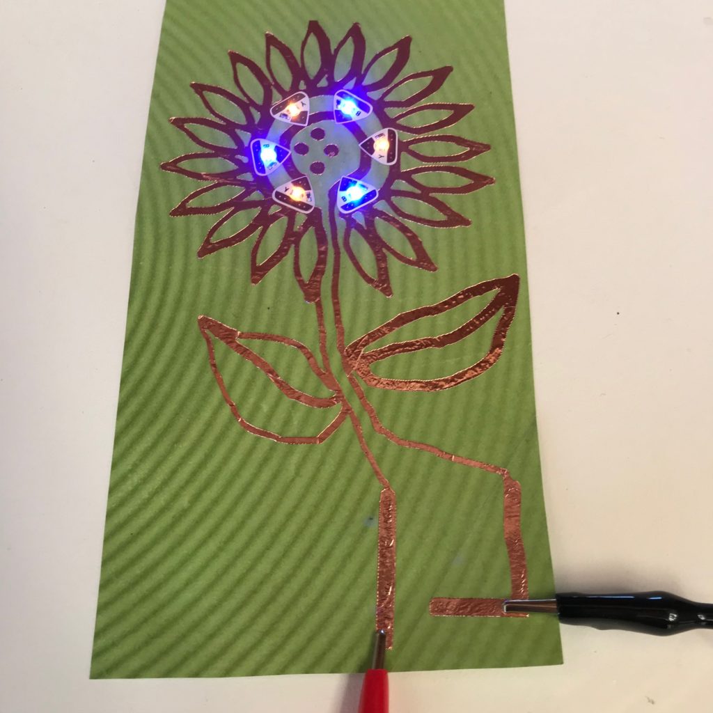 USB powered paper circuit