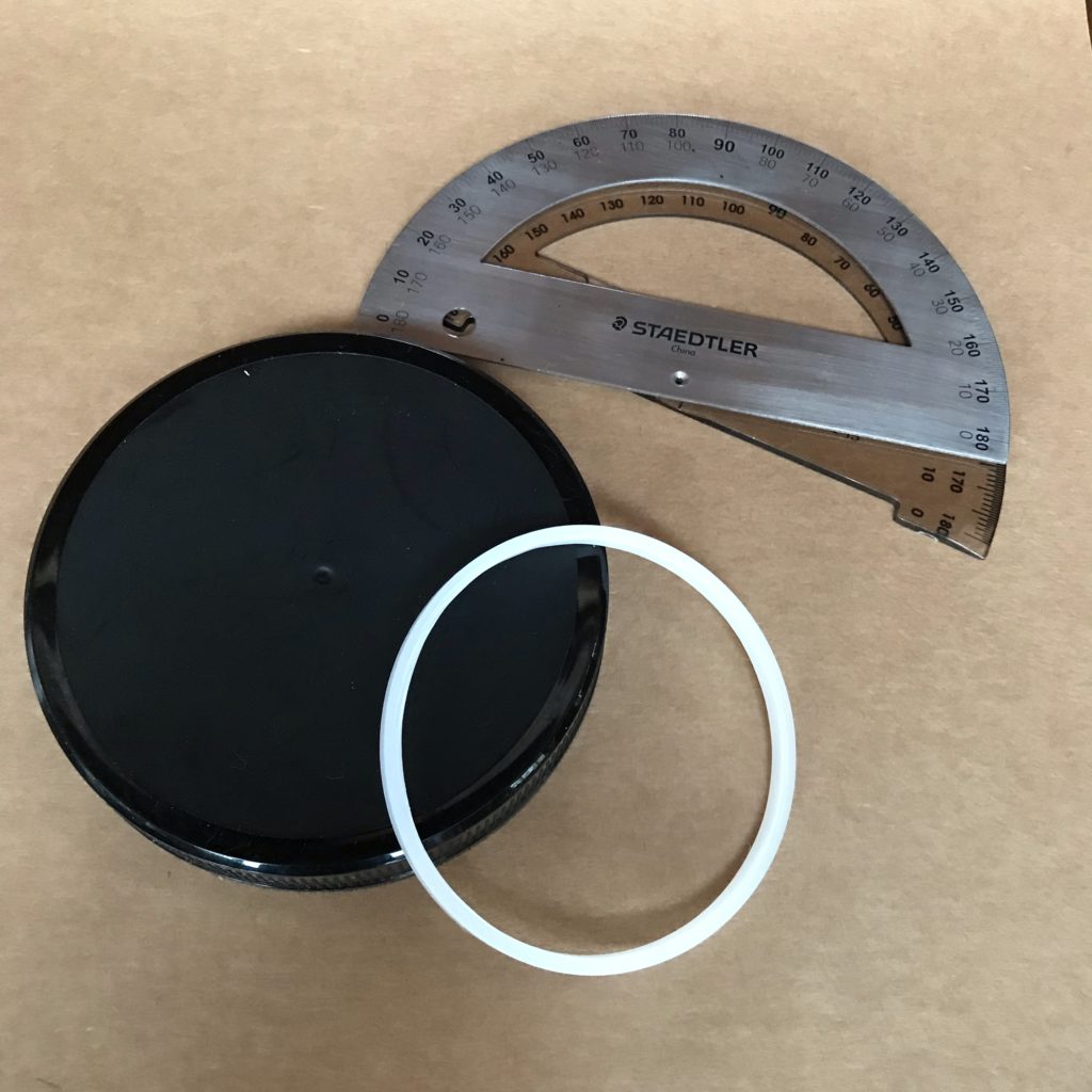 protractor lid circular objects