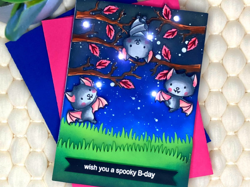 Light up Halloween card with Chibitronics and Magengo designs