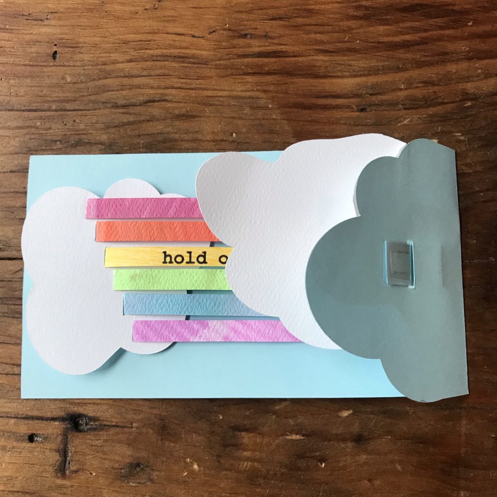 rainbow pop up card