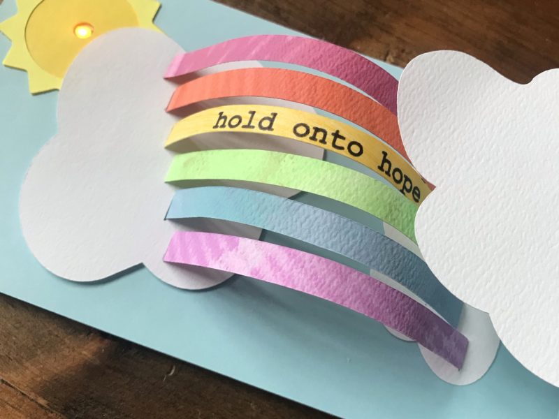 NEW TUTORIAL: Pop Up Rainbow Card With a Sliding Switch