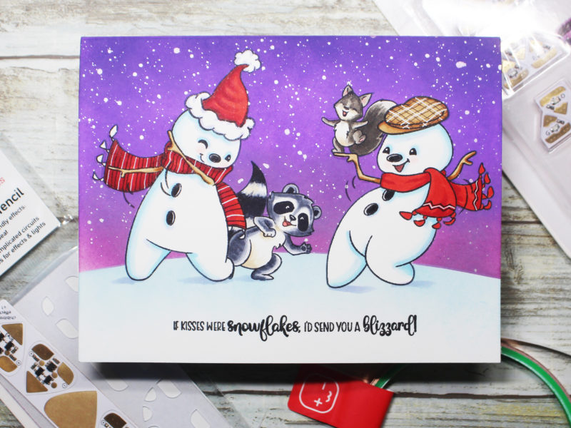 Fun Beating Snowman Hearts featuring our Craft Effects Stickers!