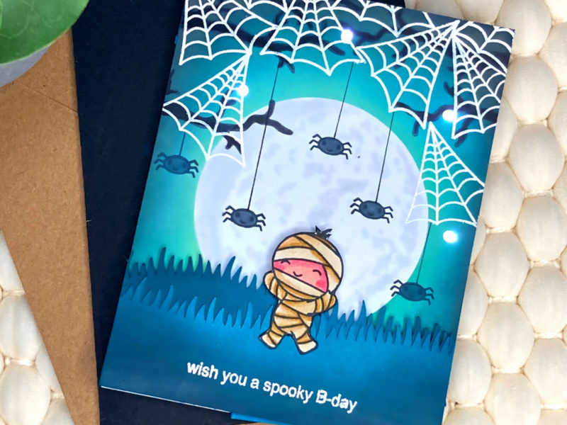 Halloween light up card with Chibitronics and Magengo Designs