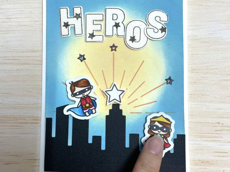 Superheros Card Using the Pressure Sensitive  Conductive Plastic