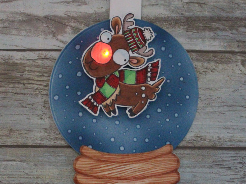 Fading Reindeer Nose Christmas Ornament