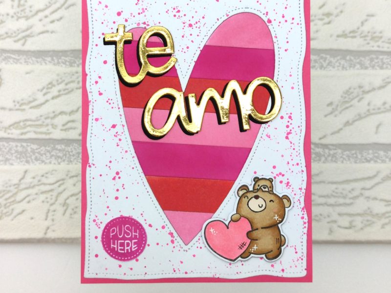 San Valentine’s card with Chibitronics LED Stickers