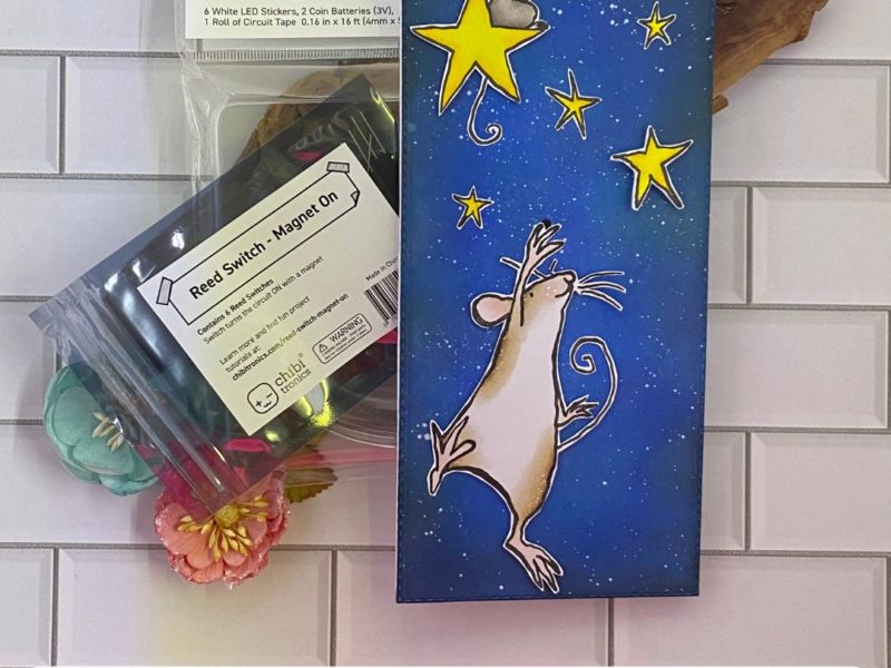 Light up stars using Chibitronics LED Stickers and a Reed Switch