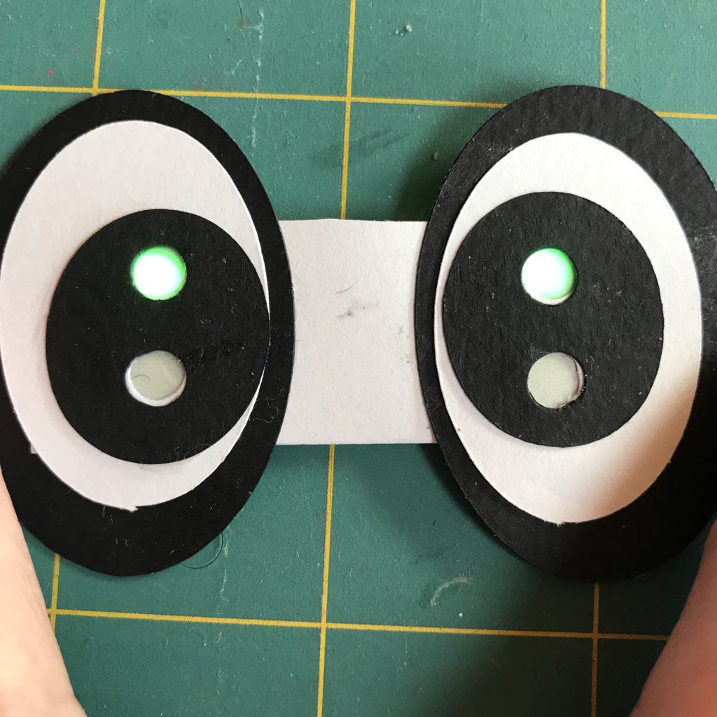 Reed Switch Puppet with Color Changing Eyes