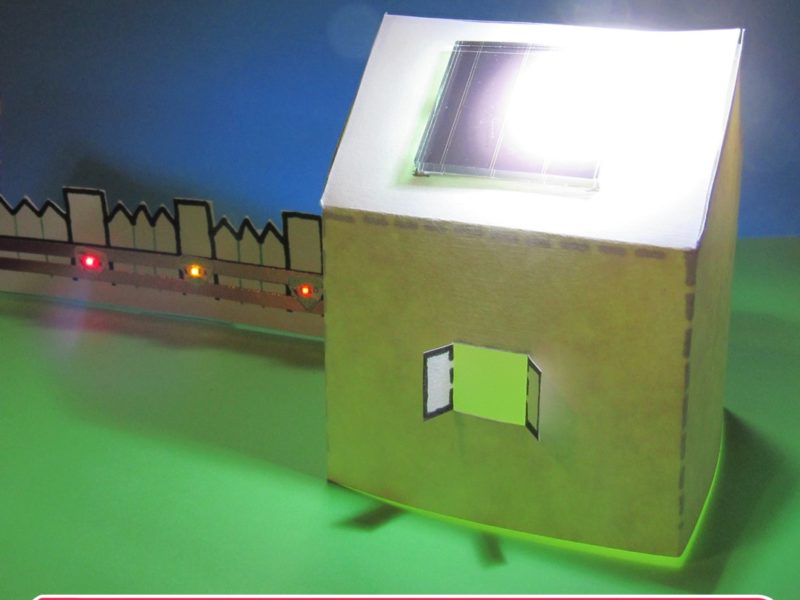 Make a Solar-Powered Model House with Chibitronics Circuit LED Stickers