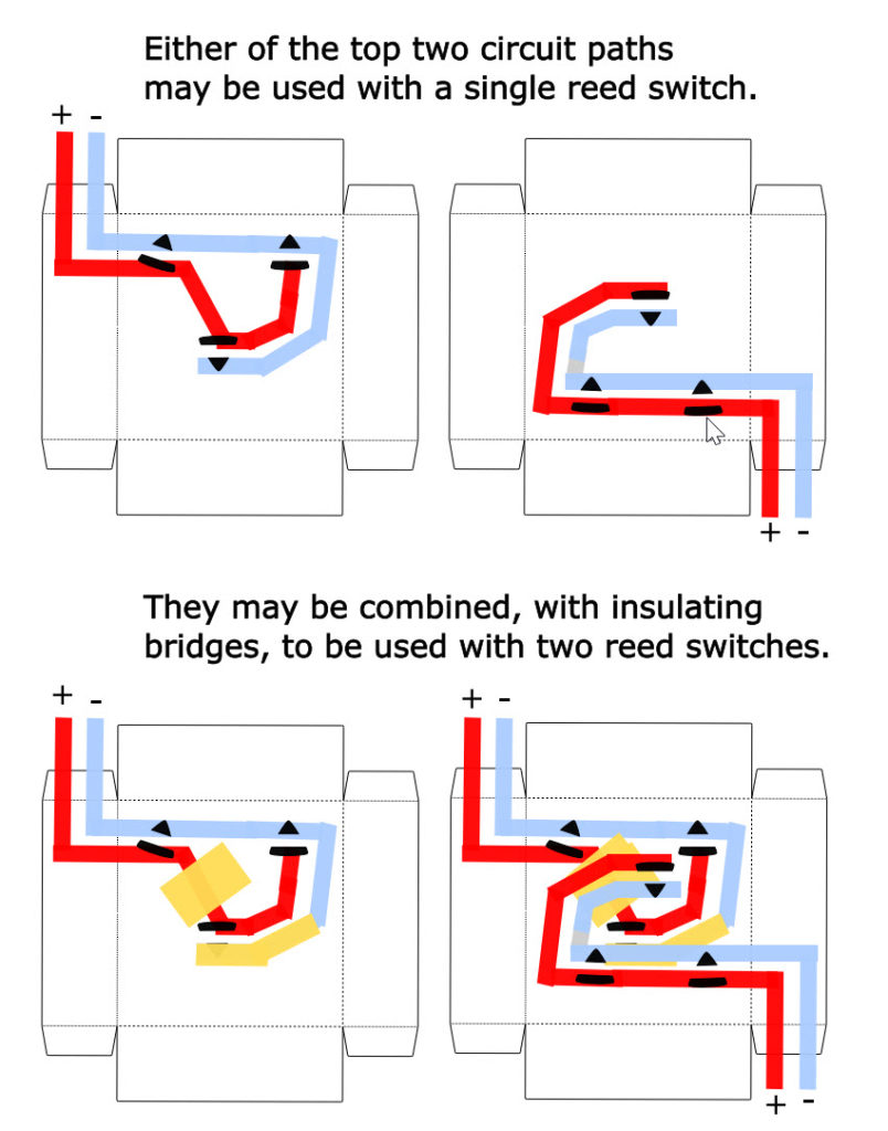 Reed Switch Shadow Box Tray Circuit Diagrams