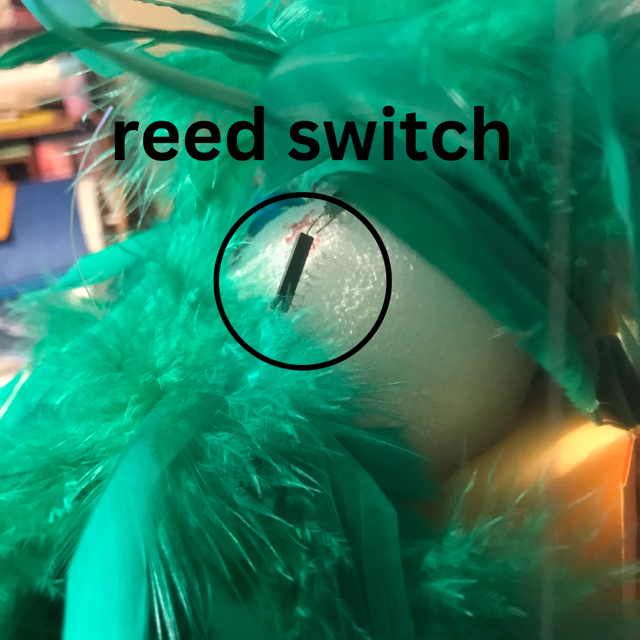 Reed Switch Puppet with Color Changing Eyes