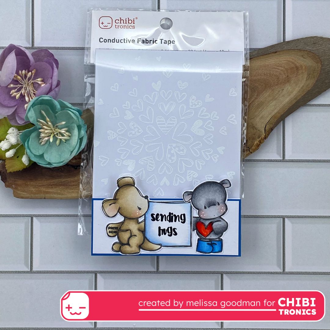 Light up card with Animated LED Stickers and Tracey Hey Stamps