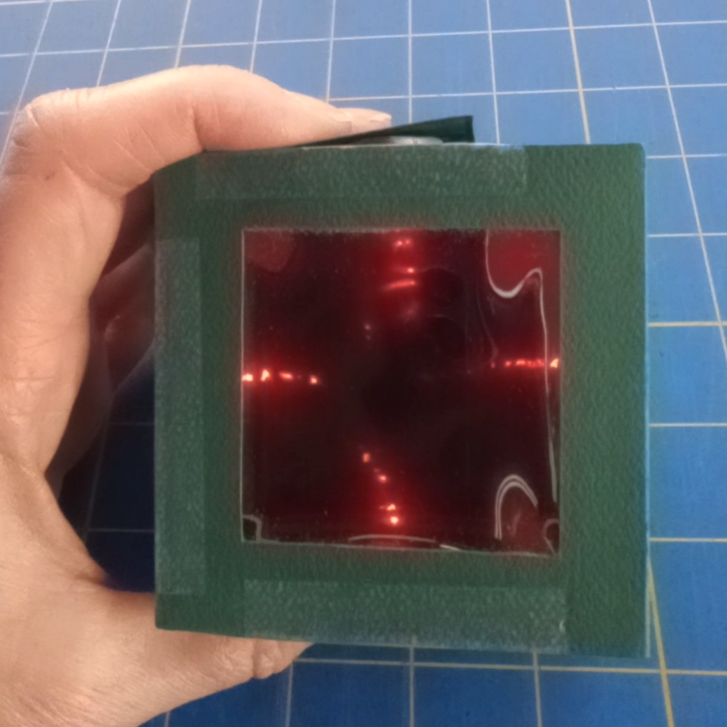 Make a Color-Changing Infinity Mirror with Chibitronics Animating LED Stickers