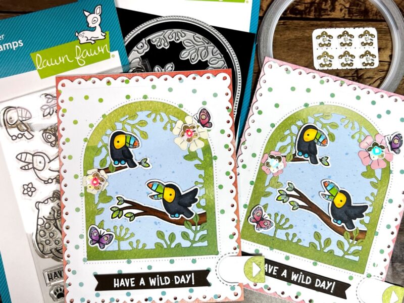 How to make light up toucan card with animating LED.