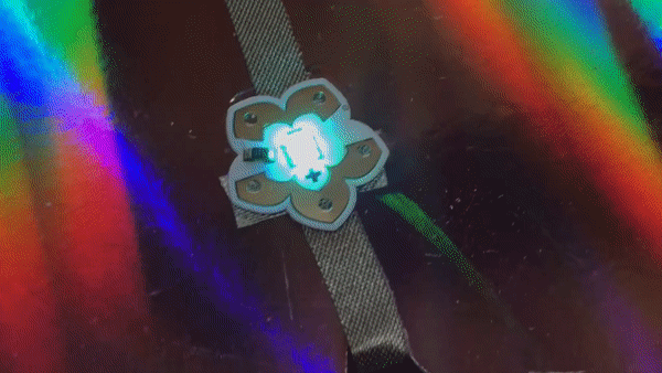 Butterfly PIn Rainbow Fade Animating LED 