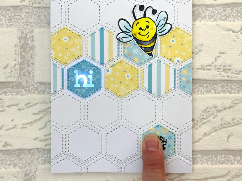 Bee-happy with Chibitronics LEDs Stickers
