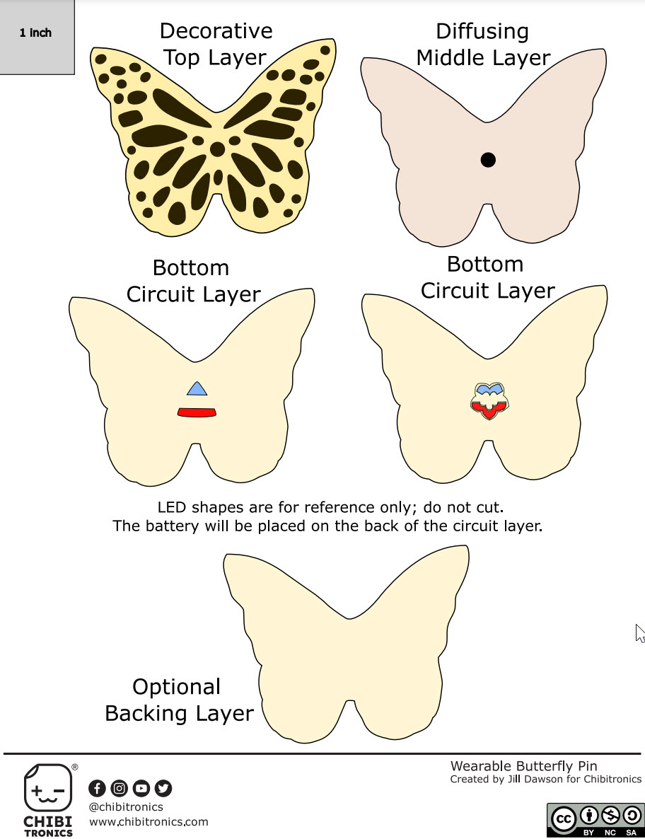 This is a screenshot of the butterfly-shaped layers that are contained in the SVG cut file attached below.