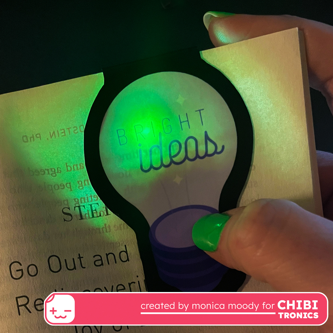 Chibitronics LED Stickers and Liquid Polymer Clay Glow Up
