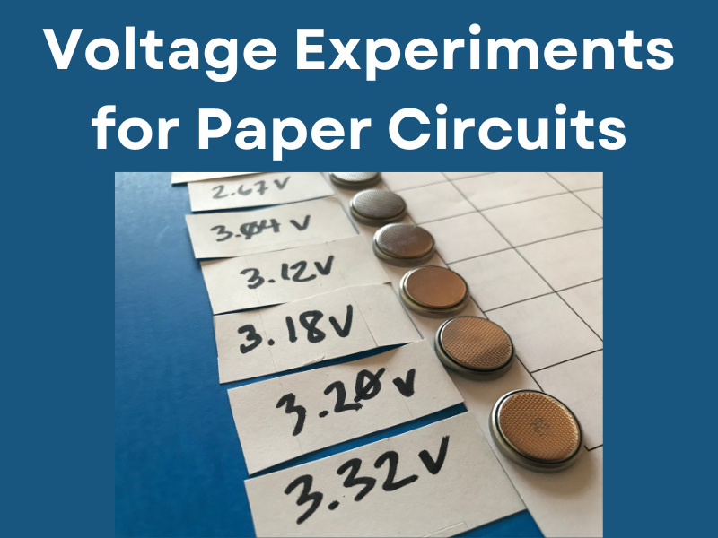 Voltage Experiments for Paper Circuits